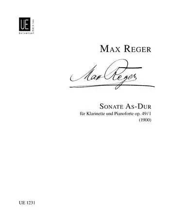 Max Reger – Sonate 1 As Opus 49 (Clarinet)