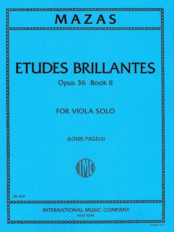 Mazas: Études brillantes, Op. 36 – Volume 2 (arr. for viola)