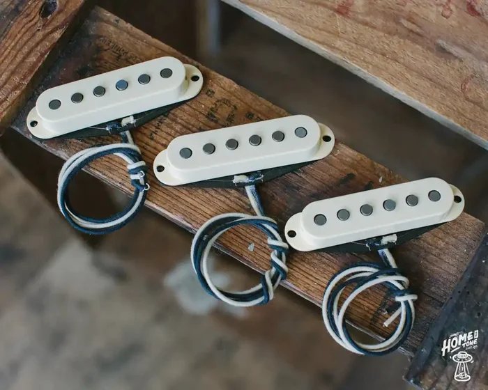 McNelly Silvercaster Single Coil Strat Pickup set w/+10% wind bridge