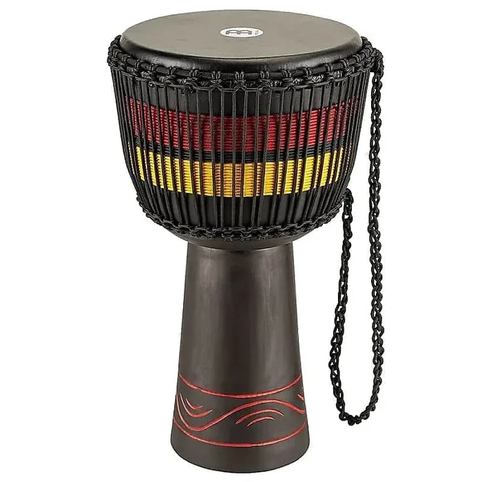 Meinl ADJ7-L 12 ” Original African Style Rope Tuned Black Wood Djembe
