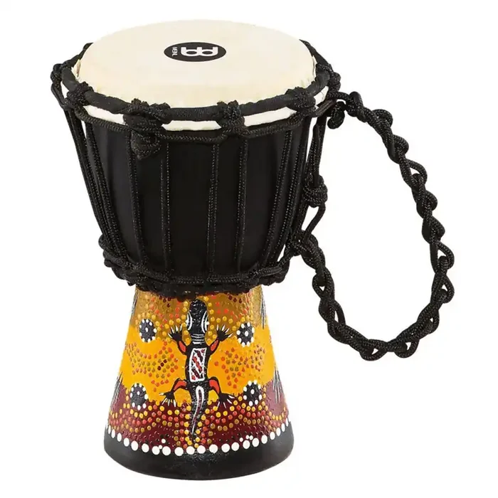 Meinl African Style Mini Wood Djembe, 4 1/2″, Gecko Design HDJ7-XXS