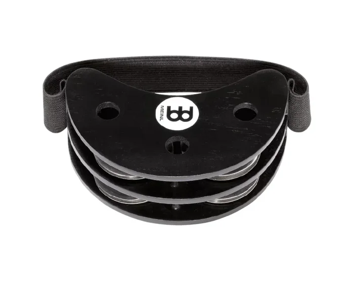 Meinl (FJS2S-BK) Siam Oak Foot Tambourine – Stainless Steel Jingles