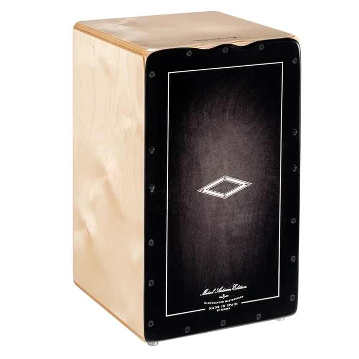 MEINL Percussion Artisan Edition Series String Cajon Soleá Line – Ebony Burst