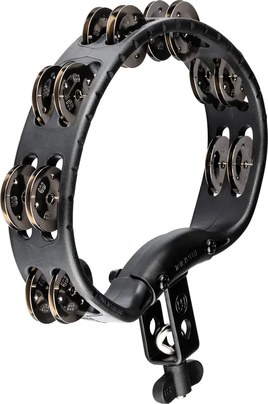 MEINL Percussion Headliner® Series Mountable Molded ABS Tambourine – Black