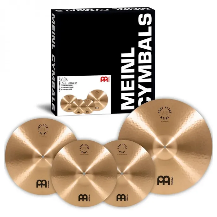 Meinl Pure Alloy Cymbal Set – Box Set 14″, 16″, 20″