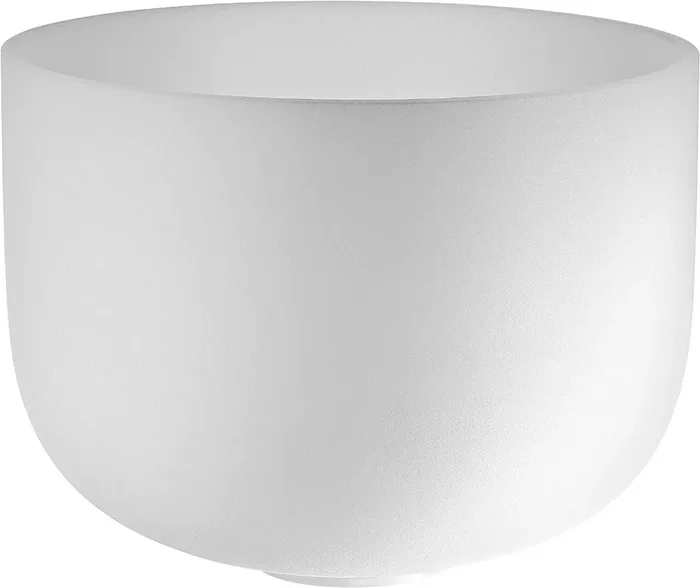 Meinl Sonic Energy Crystal Singing Bowl, white-frosted, 13″ / 33 cm, Note D4, Sacral Chakra
