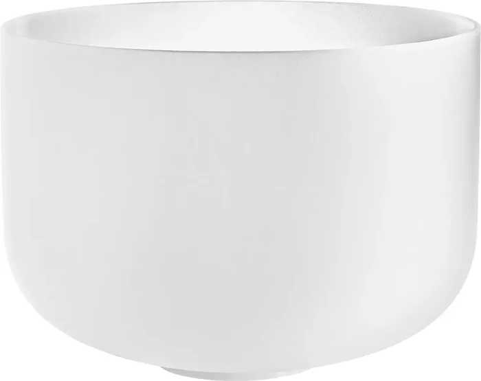 Meinl Sonic Energy Crystal Singing Bowl, white-frosted, 14″ / 35 cm, Note G3, Throat Chakra