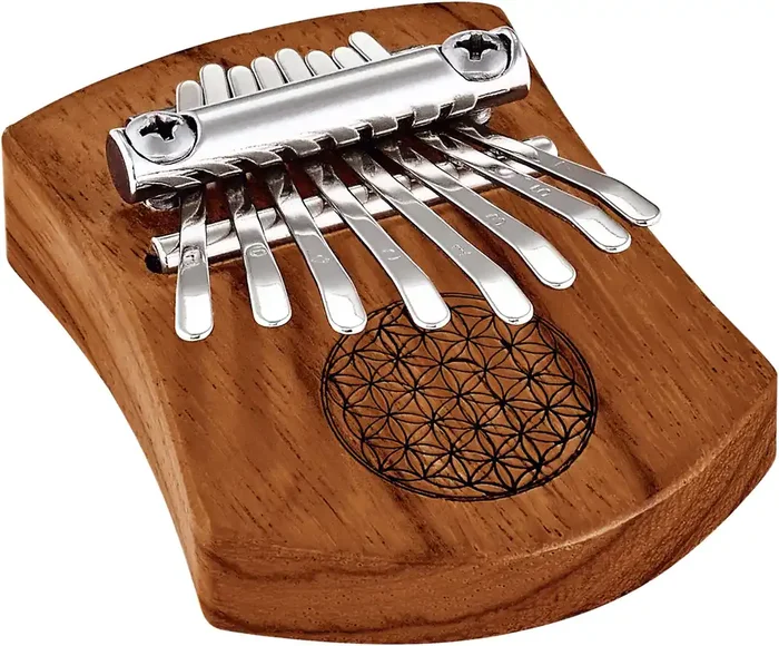 MEINL Sonic Energy Solid “Flower of Life” Mini Kalimba – 8 notes / Red Zebrawood