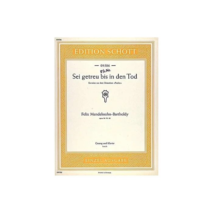 Mendelssohn Bartholdy, Felix – Paulus op. 36/40