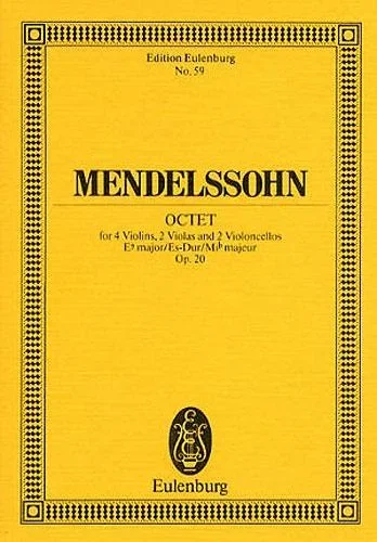 Mendelssohn : Octet: Eb Major: Op20: Miniature Score