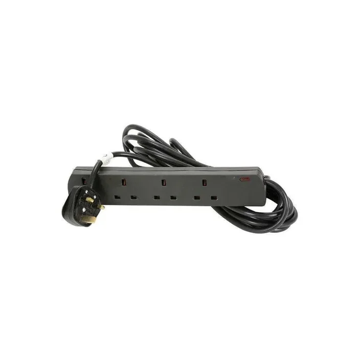 Mercury 4 Plug Extension Lead (Black)