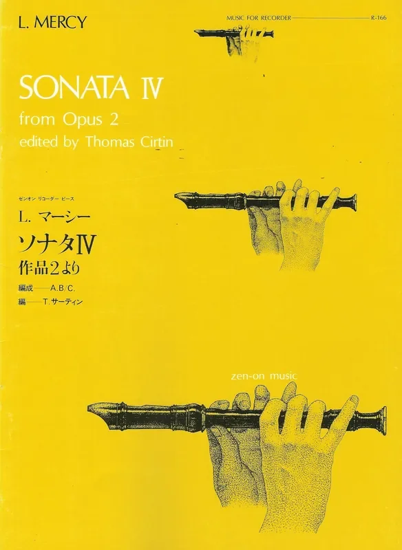 Mercy Sonata IV for Alto Recorder and Continuo