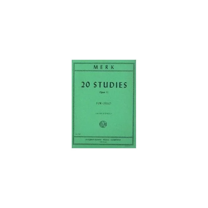 Merk, Joseph – 20 STUDIES OP11 S.Vc