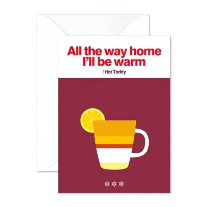 Merry Little Hot Toddy Christmas Greetings Card