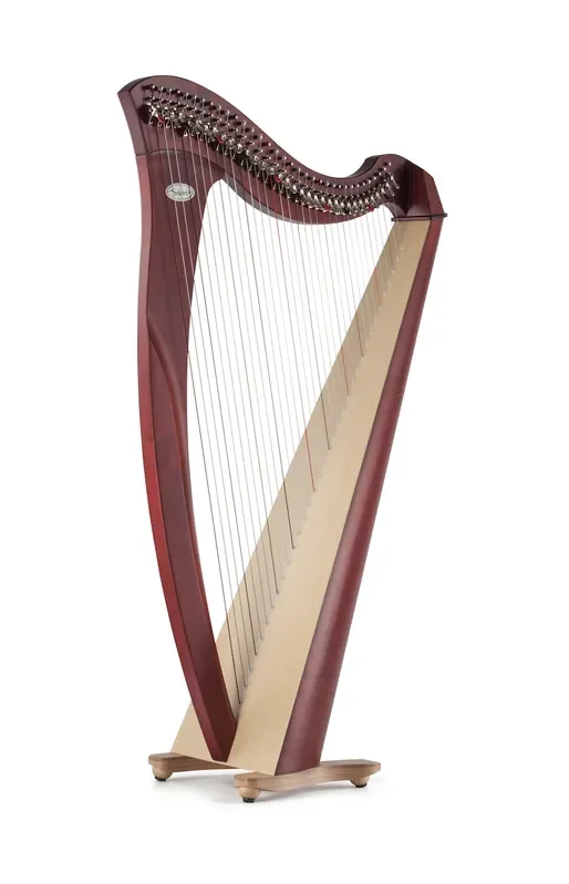 Mia 34 string harp (Gut strings) in mahogany finish by Salvi