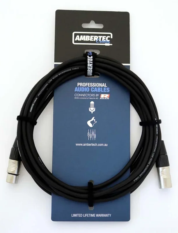 Microphone cable 2m, REAN XLR Male to Female