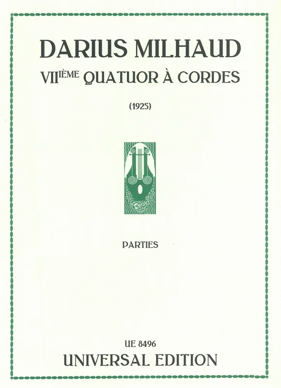 Milhaud: String Quartet No. 7, Op. 87