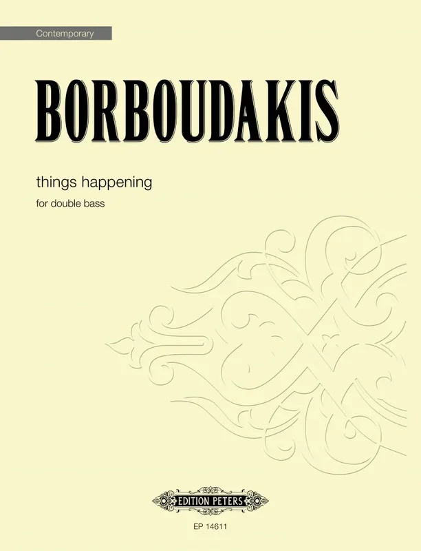 Minas Borboudakis : Minas Borboudakis : Things Happening – Double Bass – Faber Digital