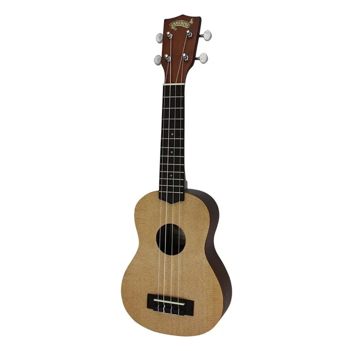 Mojo ’50 Series’ Spruce Solid Top Soprano Ukulele with Gig Bag (Natural Satin)