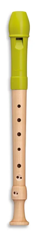 Mollenhauer Fipple Soprano Recorder in Plastic & Maple (Apple Green)