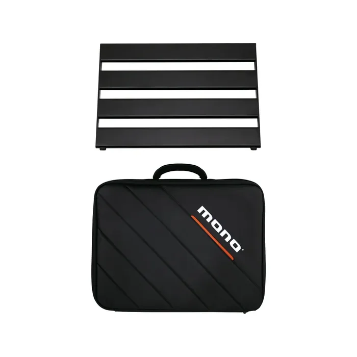 MONO Pedalboard Rail Small, Black and Stealth Club Accessory Case, Black