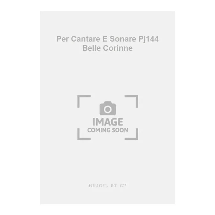 Morin – Per Cantare E Sonare Pj144 Belle Corinne