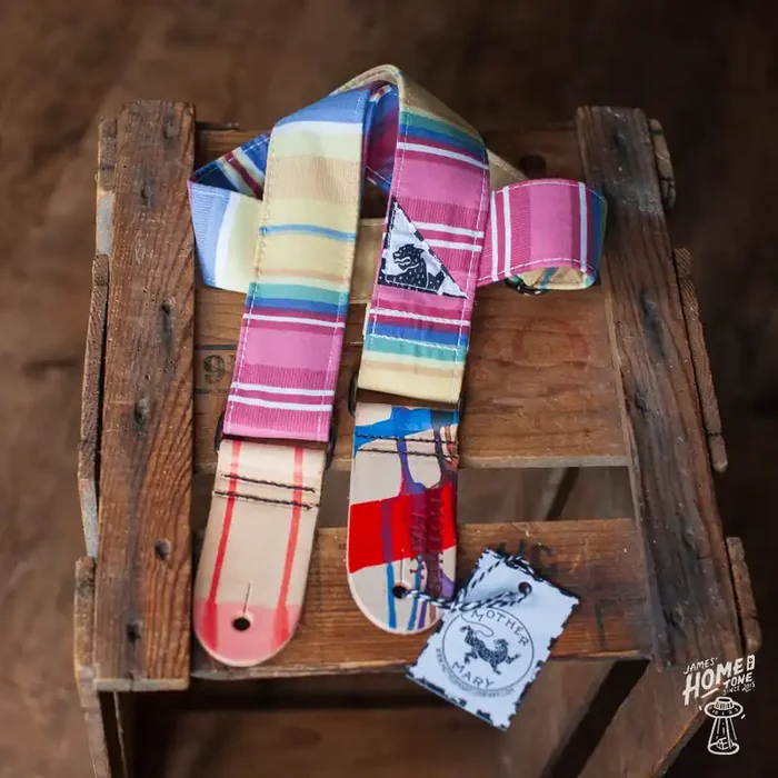 Mother Mary Company handmade guitar strap – ‘Bottle Rocket‘