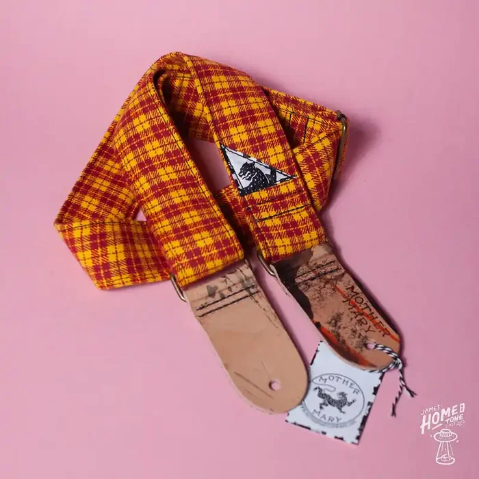Mother Mary Company handmade guitar strap – ‘The Red Pony‘