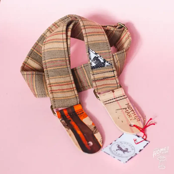 Mother Mary Company handmade guitar strap – ‘Tobacco Pipe‘