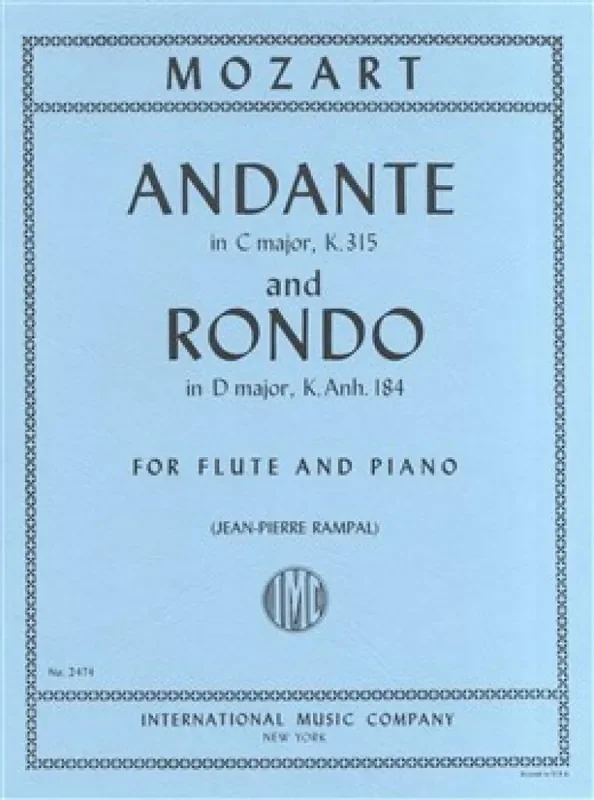 Mozart – Andante in C Major K.315 and Rondo in D Major K.Anh.184