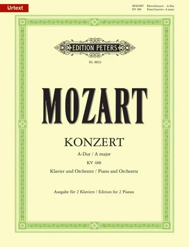 Mozart – Concerto No.23 In A – edition for 2 pianos