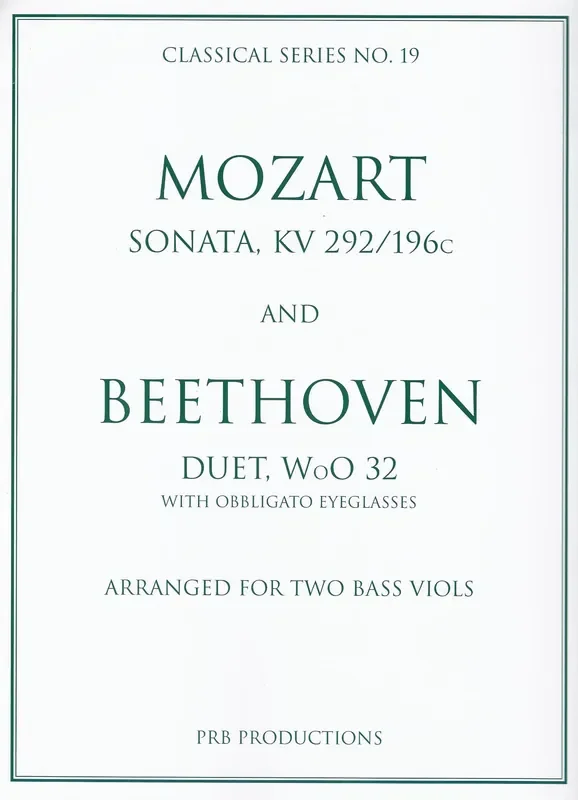 Mozart/Beethoven 2 Pieces for 2 Bass Viols