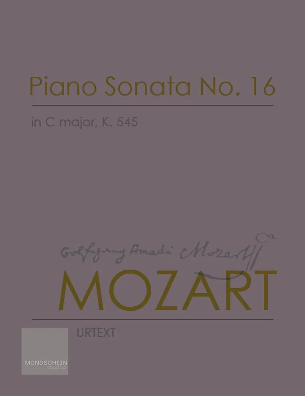 Mozart: Piano Sonata No. 16 in C major, K. 545
