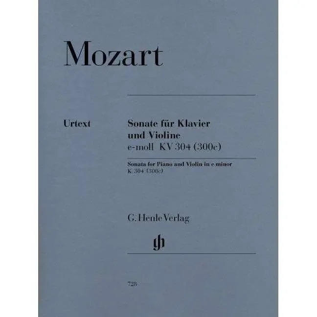 Mozart Sonata for Piano and Violin in E Minor