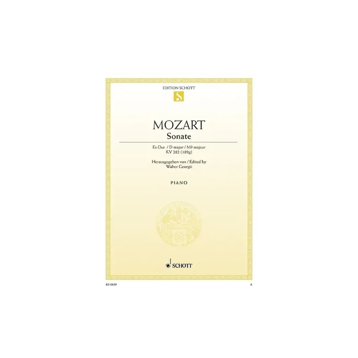 Mozart, Wolfgang Amadeus – Sonata E flat Major KV 282 (189g)