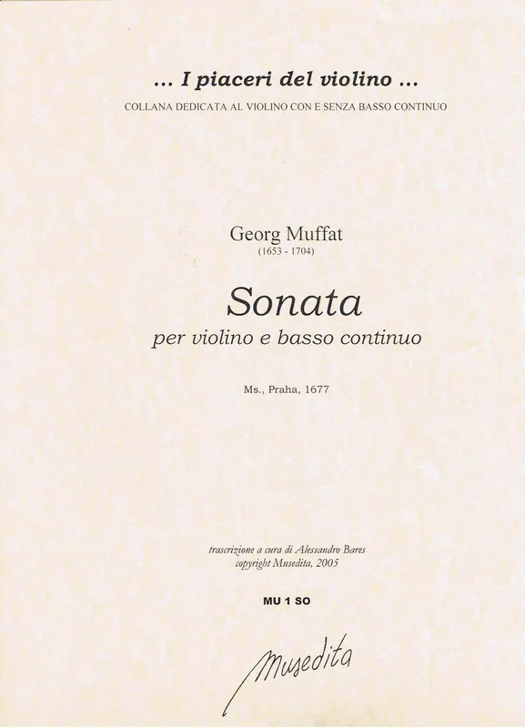 Muffat Sonata for Violin and Basso Continuo