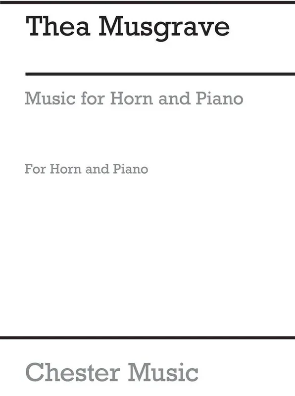 Musgrave: Music for Horn and Piano