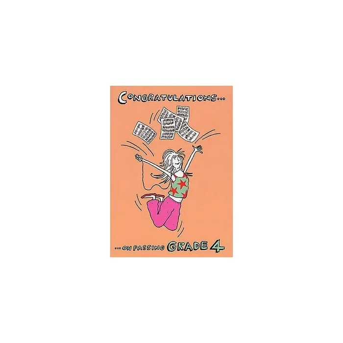 Music Gallery: Congratulations Card-Grade 4 (Girl)