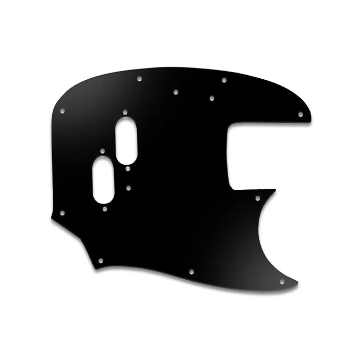 Mustang Bass – Matte Black .090″ / 2.29mm thick, with bevelled edge.