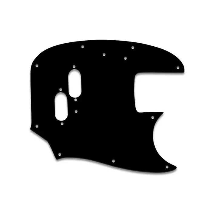 Mustang Bass – Solid Shiny Black .090″ / 2.29mm thick, with bevelled edge