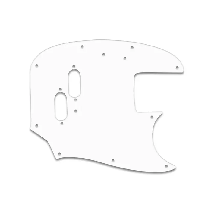 Mustang Bass – Solid Shiny White .090″ / 2.29mm thick, with bevelled edge