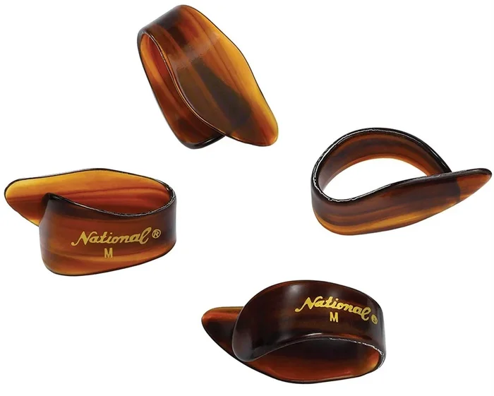 National NP7T04 Celluloid Thumb Picks, Medium Tortoiseshell – 4-Pack