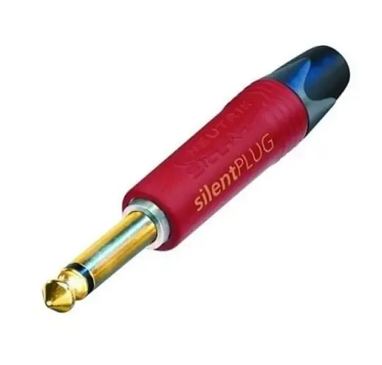 Neutrik NP2X-AU Silent Jack – Gold-Plated 1/4 Mono Plug for Noise-Free Connections