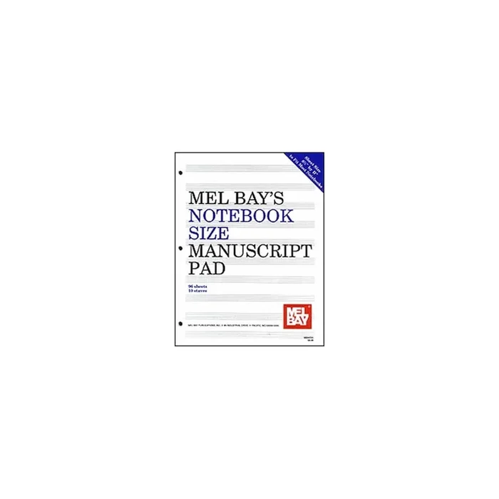 Notebook-Size Manuscript Pad 10-Stave