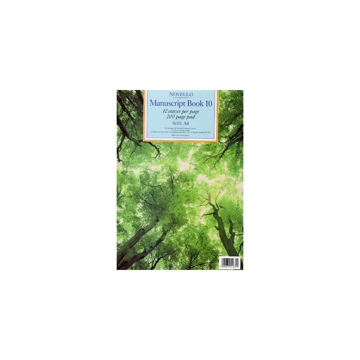 Novello Manuscript Book 10 A4