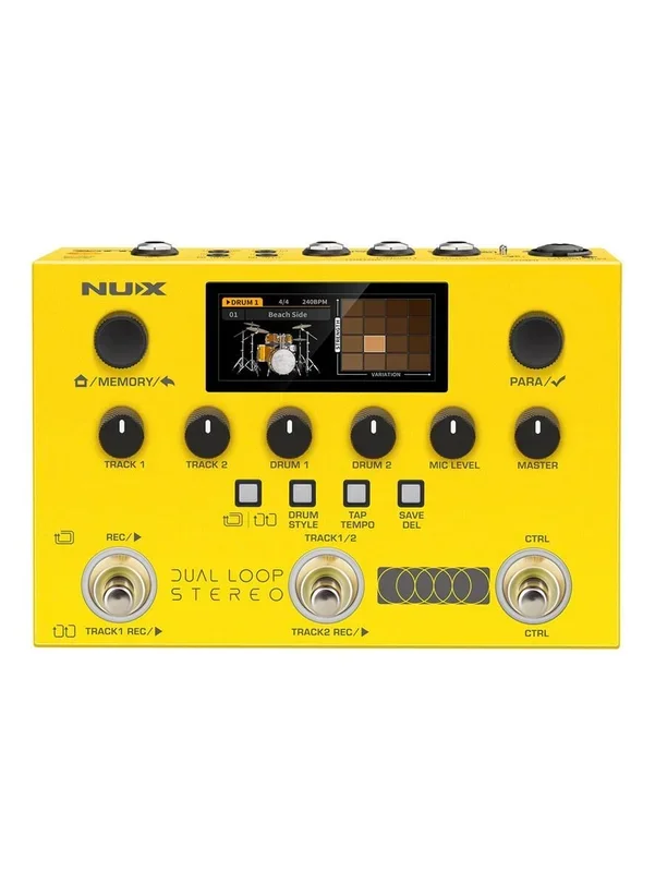 NU-X ML3DLS Dual Loop Stereo Pedal with Drums