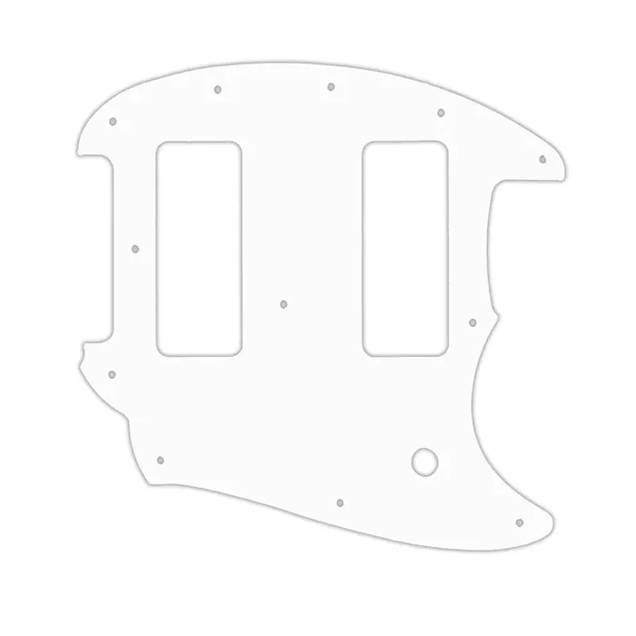 OffSet Series Mustang – Thin Shiny White .060″ / 1.52mm Thickness, No Bevelled Edge