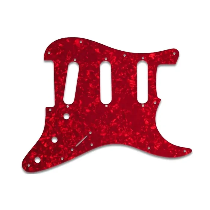 Old Style 11 Hole Strat – Red Pearl W/B/W Lamination