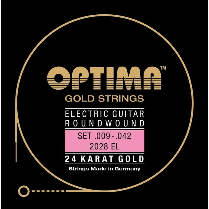 Optima Gold-Plated 9-42 Electric Guitar Strings