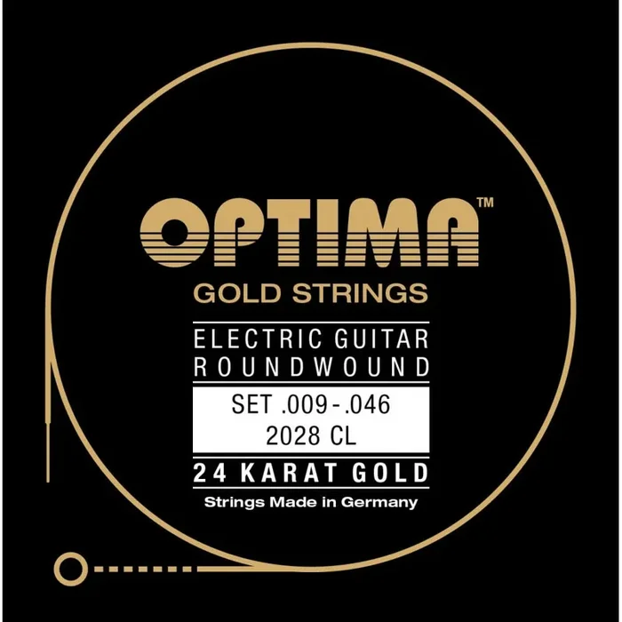 Optima Gold-Plated 9-46 Electric Guitar Strings